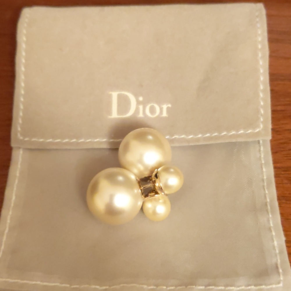Dior Pearl tribal earrings